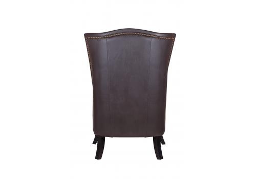  Кожаное кресло темно-коричневое Chester leather, фото 4 