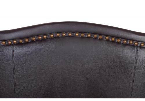  Кожаное кресло темно-коричневое Chester leather, фото 5 