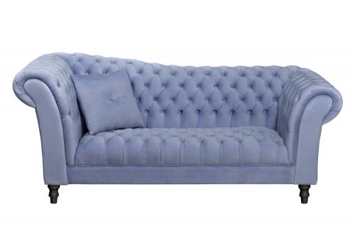  Голубой велюровый диван Lina Blue-B, фото 1 