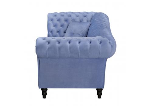  Голубой велюровый диван Lina Blue-B, фото 3 