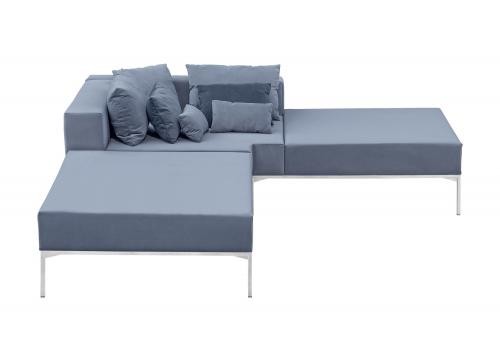  Модульный серый диван Benson левый, фото 3 