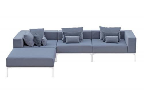  Модульный серый диван Benson левый, фото 1 
