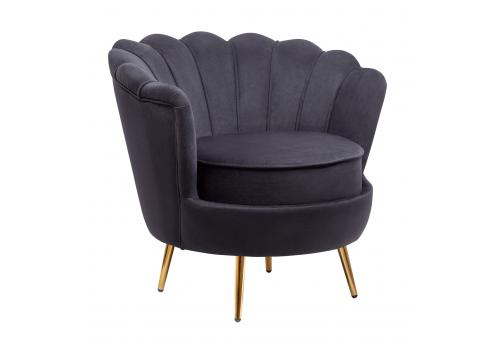  Дизайнерское кресло ракушка Pearl black черный, фото 2 