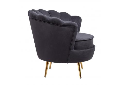  Дизайнерское кресло ракушка Pearl black черный, фото 3 