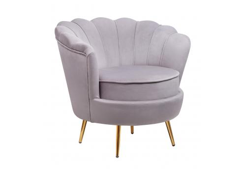 Дизайнерское кресло ракушка серое Pearl grey, фото 2 