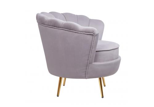 Дизайнерское кресло ракушка серое Pearl grey, фото 3 