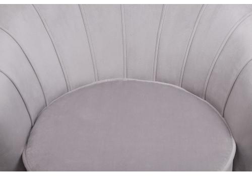  Дизайнерское кресло ракушка серое Pearl grey, фото 6 