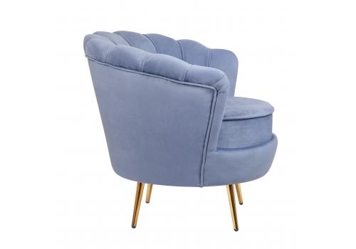  Дизайнерское кресло ракушка голубое Pearl sky, фото 3 