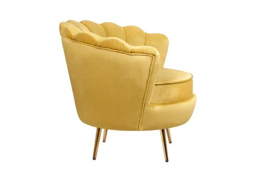  Дизайнерское кресло ракушка Pearl yellow желтый, фото 3 