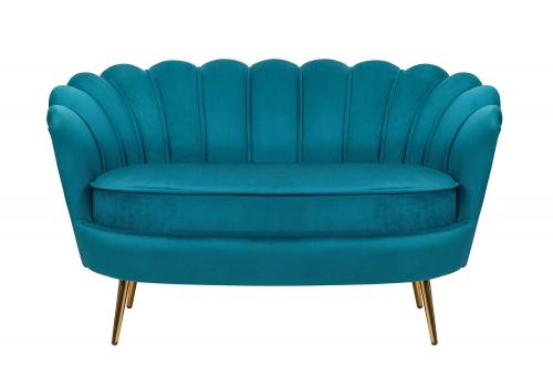  Дизайнерский диван ракушка  Pearl double marine velvet сине-зеленый, фото 1 