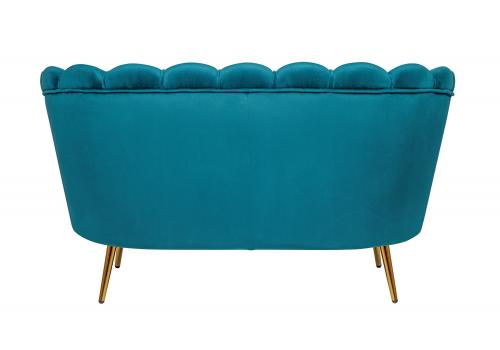  Дизайнерский диван ракушка  Pearl double marine velvet сине-зеленый, фото 4 