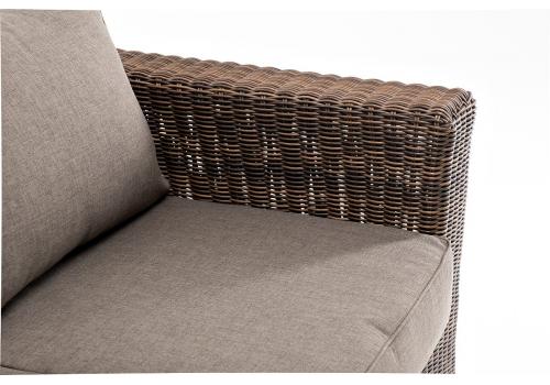  "Боно" диван из искусственного ротанга трехместный, цвет коричневый, фото 5 