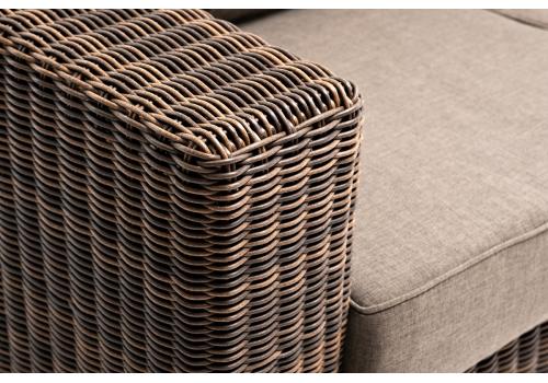  "Боно" диван из искусственного ротанга трехместный, цвет коричневый, фото 6 