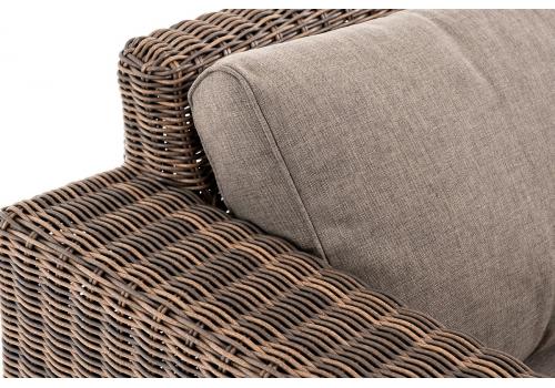  "Боно" диван из искусственного ротанга трехместный, цвет коричневый, фото 8 