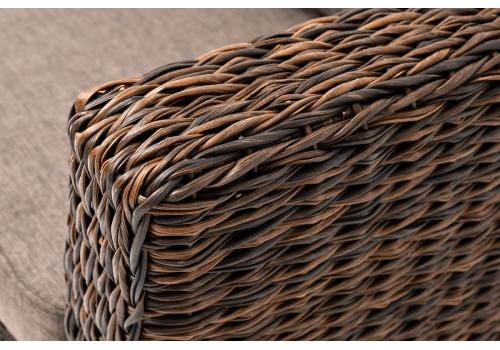  "Капучино" диван из искусственного ротанга (гиацинт) двухместный, цвет коричневый, фото 6 