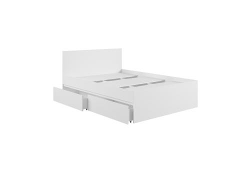  Мадера Кровать с ящиком К1.4М белый, фото 2 