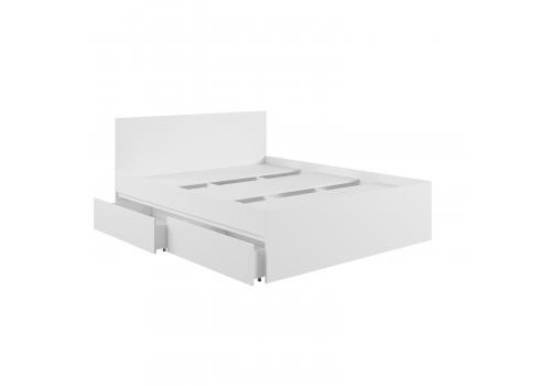  Мадера Кровать с ящиком К1.6М белый, фото 2 