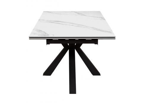  Стол DikLine SFE160 Керамика Белый мрамор/подстолье черное/опоры черные (2 уп.), фото 4 