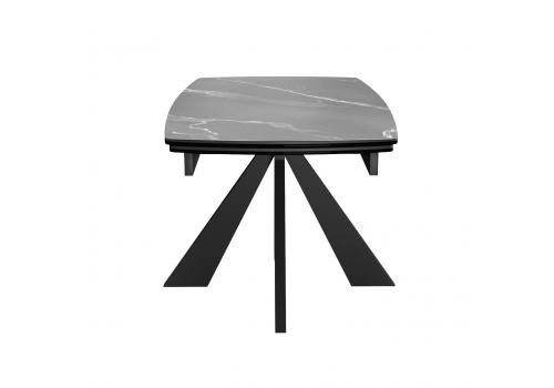  Стол DikLine SKU120 Керамика Серый мрамор/подстолье черное/опоры черные, фото 6 