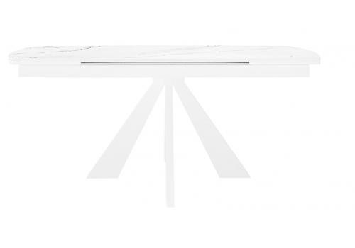  Стол DikLine SKU140 Керамика Белый мрамор/подстолье белое/опоры белые, фото 3 