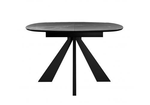  Стол DikLine SKK110 Керамика Серый мрамор/подстолье черное/опоры черные (2 уп.), фото 2 