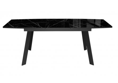  Стол DikLine XLS160 мрамор черный глянец/ черный / опоры черные, фото 2 