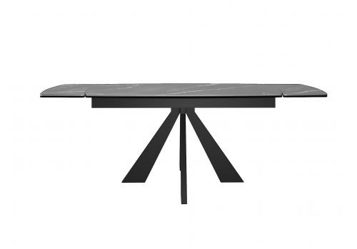  Стол DikLine SKU120 Керамика Серый мрамор/подстолье черное/опоры черные, фото 2 