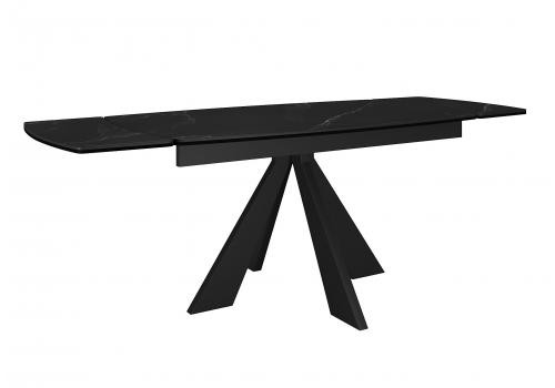  Стол DikLine SKU120 Керамика Черный мрамор/подстолье черное/опоры черные, фото 4 