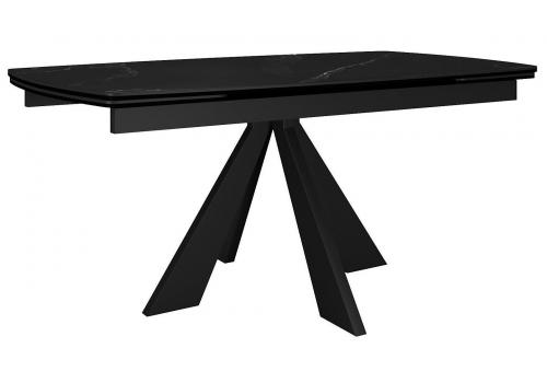  Стол DikLine SKU140 Керамика Черный мрамор/подстолье черное/опоры черные, фото 1 