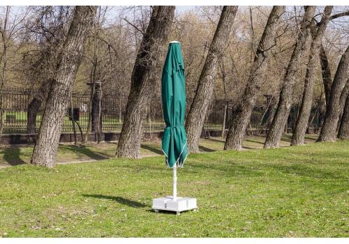  Зонт MISTRAL 300 квадратный без волана (база в комплекте) зеленый, фото 3 
