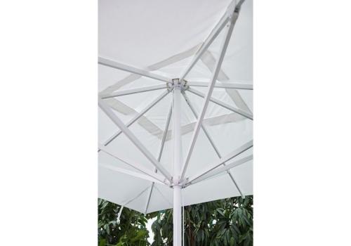  Зонт MISTRAL 300 квадратный без волана (база в комплекте) белый, фото 2 