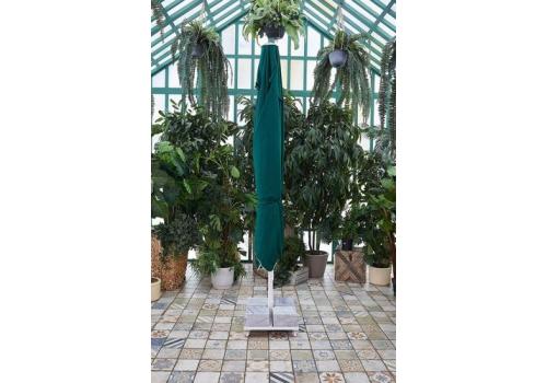  Зонт MISTRAL 300 квадратный с воланом (база в комплекте) зеленый, фото 3 
