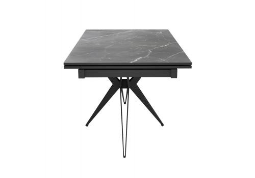  Стол DikLine KW160 мрамор С45 (керамика черная)/опоры черные, фото 2 