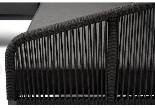 "Канны" модульная угловая лаунж-зона из роупа (веревки), цвет темно-серый, фото 7 