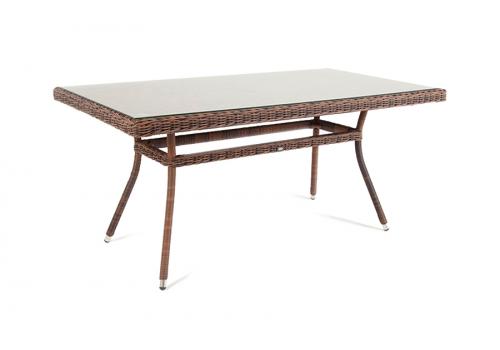  "Латте" обеденный стол из искусственного ротанга 140х80см, цвет коричневый, фото 1 