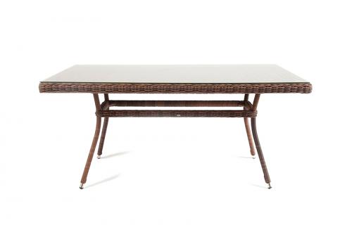  "Латте" плетеный стол из искусственного ротанга 140х80см, цвет соломенный, фото 3 