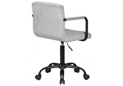  Офисное кресло для персонала DOBRIN TERRY BLACK, серый велюр (MJ9-75), фото 4 