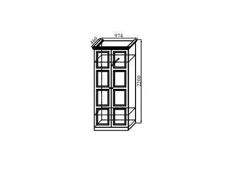 Каталея Шкаф 2-х дверный без зеркала, белая эмаль, фото 1 