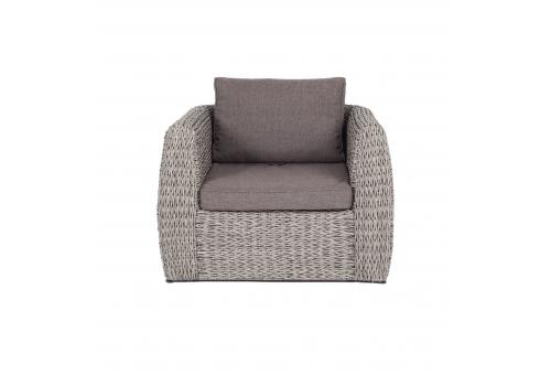  "Кальяри" кресло из искусственного ротанга (гиацинт), цвет серый, фото 5 