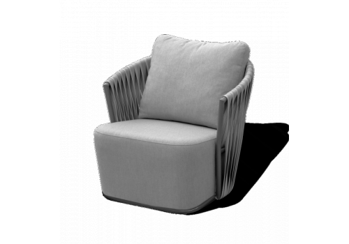  "Флоренция" кресло плетеное из искусственного ротанга, цвет графит, фото 1 