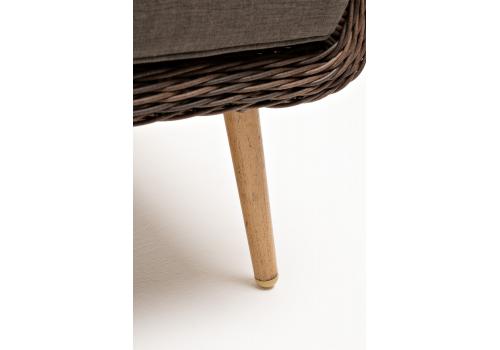  "Прованс" диван из искусственного ротанга трехместный, цвет коричневый, фото 9 
