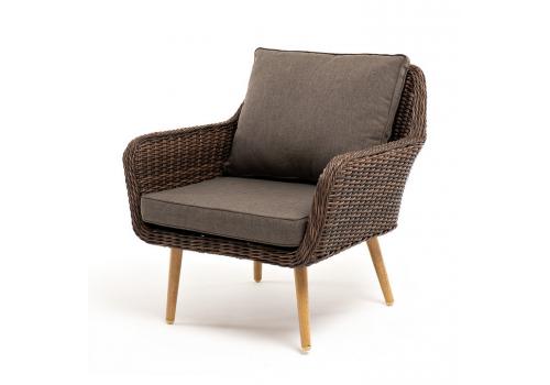  "Прованс" кресло из искусственного ротанга, цвет коричневый, фото 1 