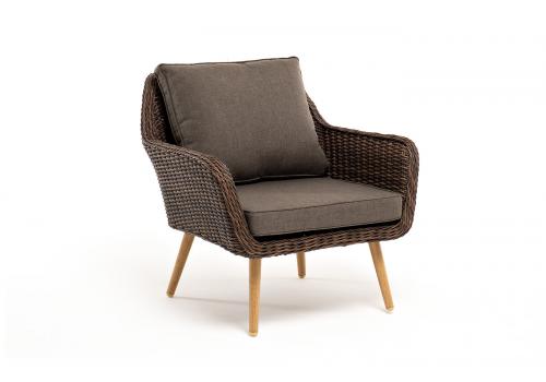  "Прованс" кресло из искусственного ротанга, цвет коричневый, фото 3 