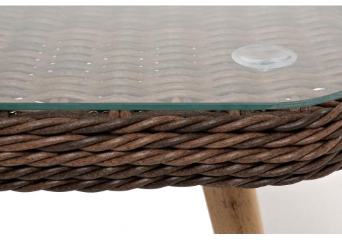  "Прованс" столик журнальный из ротанга, цвет коричневый, фото 5 
