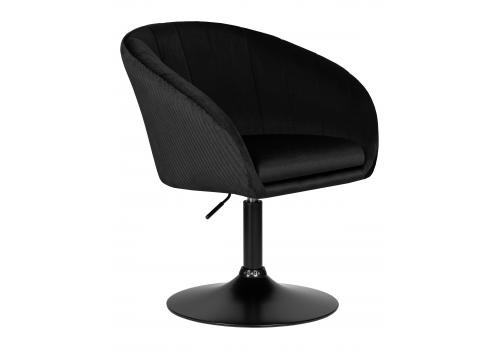  Кресло дизайнерское DOBRIN EDISON BLACK, черный велюр (1922-21), фото 2 