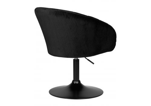  Кресло дизайнерское DOBRIN EDISON BLACK, черный велюр (1922-21), фото 4 