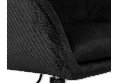  Кресло дизайнерское DOBRIN EDISON BLACK, черный велюр (1922-21), фото 7 