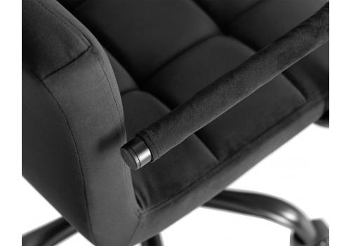  Офисное кресло для персонала DOBRIN TERRY BLACK, черный велюр (MJ9-101), фото 8 