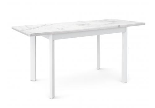  Стол DikLine LK110 Керамика Белый мрамор/подстолье белое/опоры белые, фото 2 