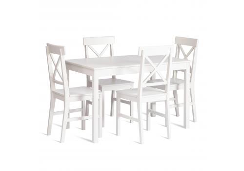  Обеденный комплект Хадсон (стол + 4 стула)/ Hudson Dining Set (mod.0102), фото 1 